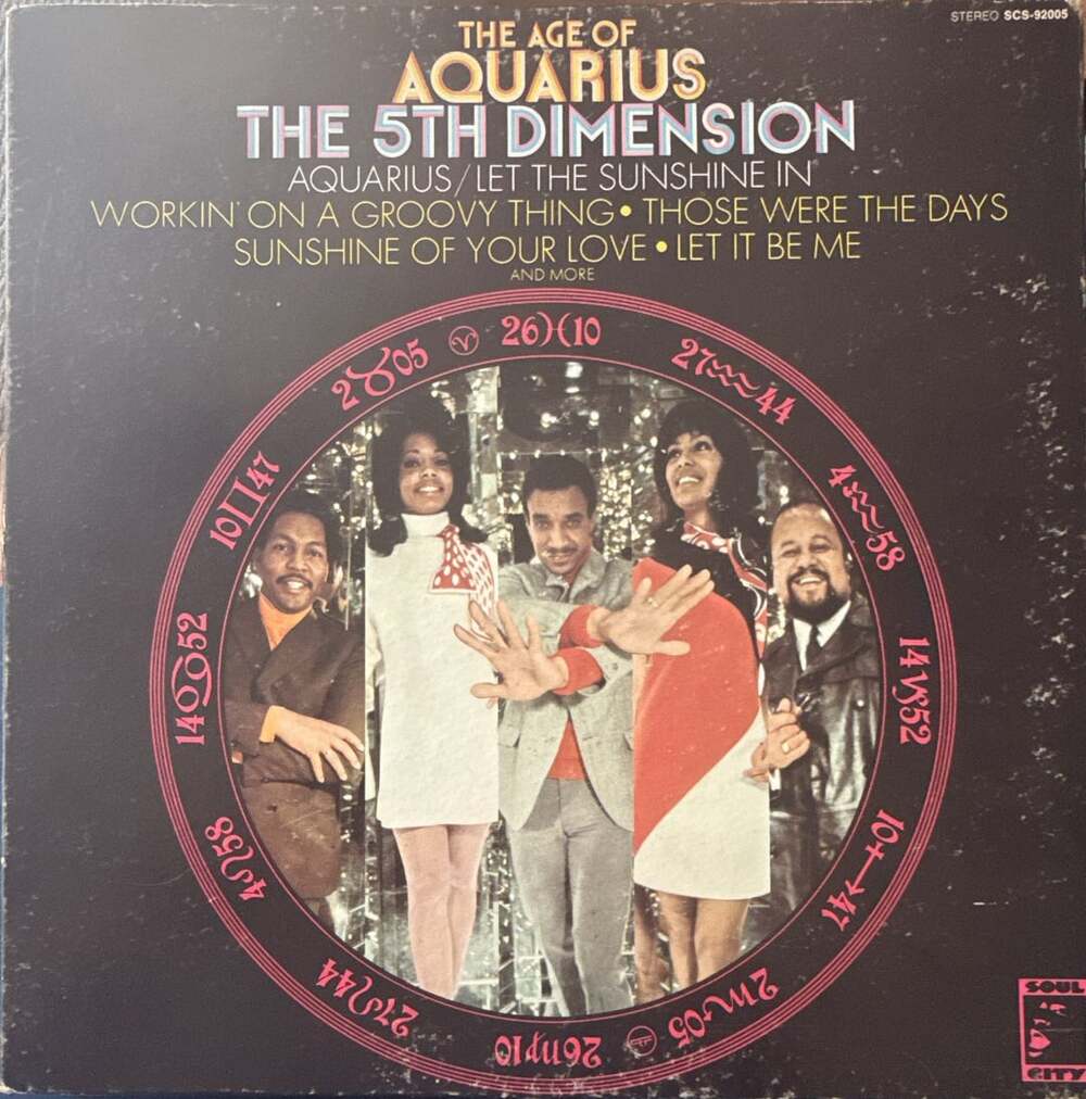 VG+/G+: The 5th Dimension The Age Of Aquarius LP Vinyl Record